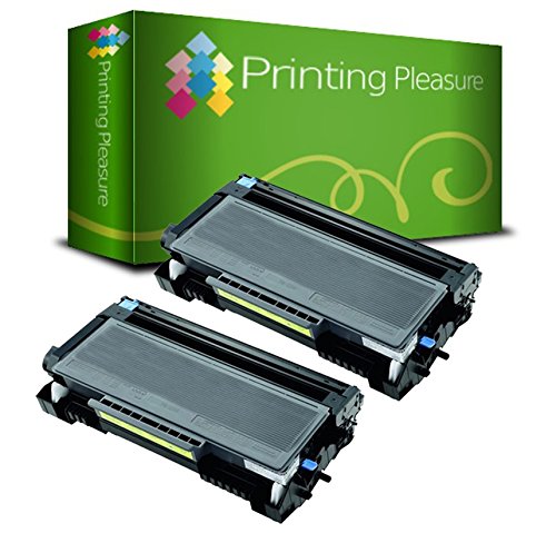 Printing Pleasure 2x TN3230 TN3280 Toner Cartridges compatible with Brother DCP-8070D DCP-8085DN HL-5340D HL-5350DN HL-5370DW HL-5380DN MFC-8370DN MFC- 8380DN MFC-8880DN MFC-8890DW - Black, High Yield