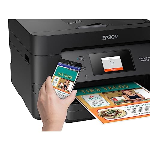Epson WorkForce Pro WF-3720 Wireless All-in-One Color Inkjet Printer, Copier, Scanner with Wi-Fi Direct, Amazon Dash Replenishment Ready