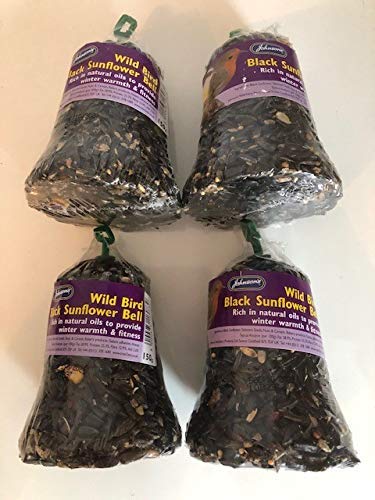Wild Bird Black Sunflower Seed Bells 150g (Pack of 4)