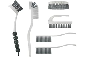 CN1ST 6 PCS Cleaning Brush, Scrub Brush Set for Kitchen and Bathroom Household Use with Various Brushes for Cleaning Dishes, Tiles, Corners and Floors
