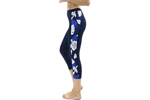 Private Island Sports Women UPF 50+ Capri Leggings Swimsuit Pants Beach Bathing Swim Rash Guard CubanoBoom Bottom (RLCP)