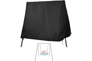 Kasla Outdoor Swing Cover - Patio Swing Cover for Porch Glider Hammock - Waterproof 68" L x 73" W x 70" H