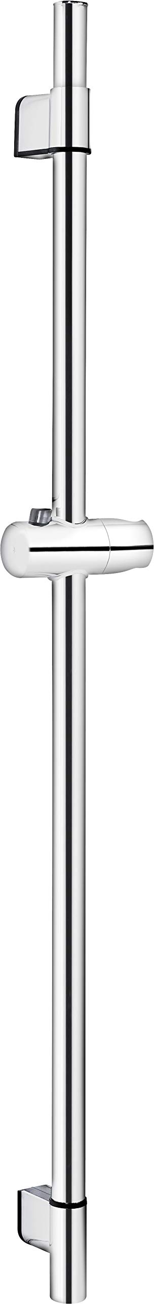 Cornat Cervia TECB3442 Wall Rail 90 cm Length Variable Wall Fixings with Push Button Slider Chrome-Plated Shower Rail Shower Rail Shower Holder