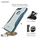 iPhone 8 Plus and 7 Plus Case, SaharaCase Protective Kit Bundled with [ZeroDamage Tempered Glass Screen Protector] Rugged Slim Fit Shockproof Bumper [Hard PC Back] Protection - Blue Gray