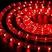 WYZworks 288LEDs, 25ft LED Outside Rope Lights, Waterproof Permanent Outdoor ETL Certified Connectable Clear Tube, Christmas Palm Tree Holiday Decorative Landscape Patio Accent Lighting - Red