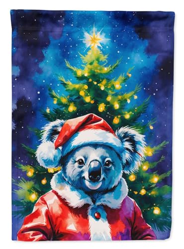 Caroline's Treasures Koala Christmas House Flag Large Porch Sleeve Pole Decorat…