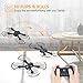 Jettime JT63 Mini Foldable Drones for Kids and Beginners with Altitude Hold, 3D Flips and Rolls, One Key Take Off, Headless Mode