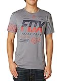 Fox Racing Mens Escaped Premium Short-Sleeve Shirt Medium Heather Graphite