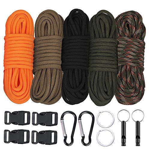 WEREWOLVES Paracord Cord, Multicolor Survival Paracord 550 Bracelet