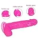 8 inch Crystal Jelly Dildo Realistic Penis Dual Lady Masturbation Layer Silicone Stimulator Ballsy Dong Cock Adult Sex Toys with Suction Cup, Vaginal Stimulate Toy