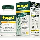 GENACOL PLUS 2-in-1 Collagen and Glucosamine Joint Health Supplement | Extra-Fast Absorbing Peptides | Grass-Fed Bovine Hydrolysate | Non-GMO Knee, Back &amp; Joint Care Formula | (90 Capsules)