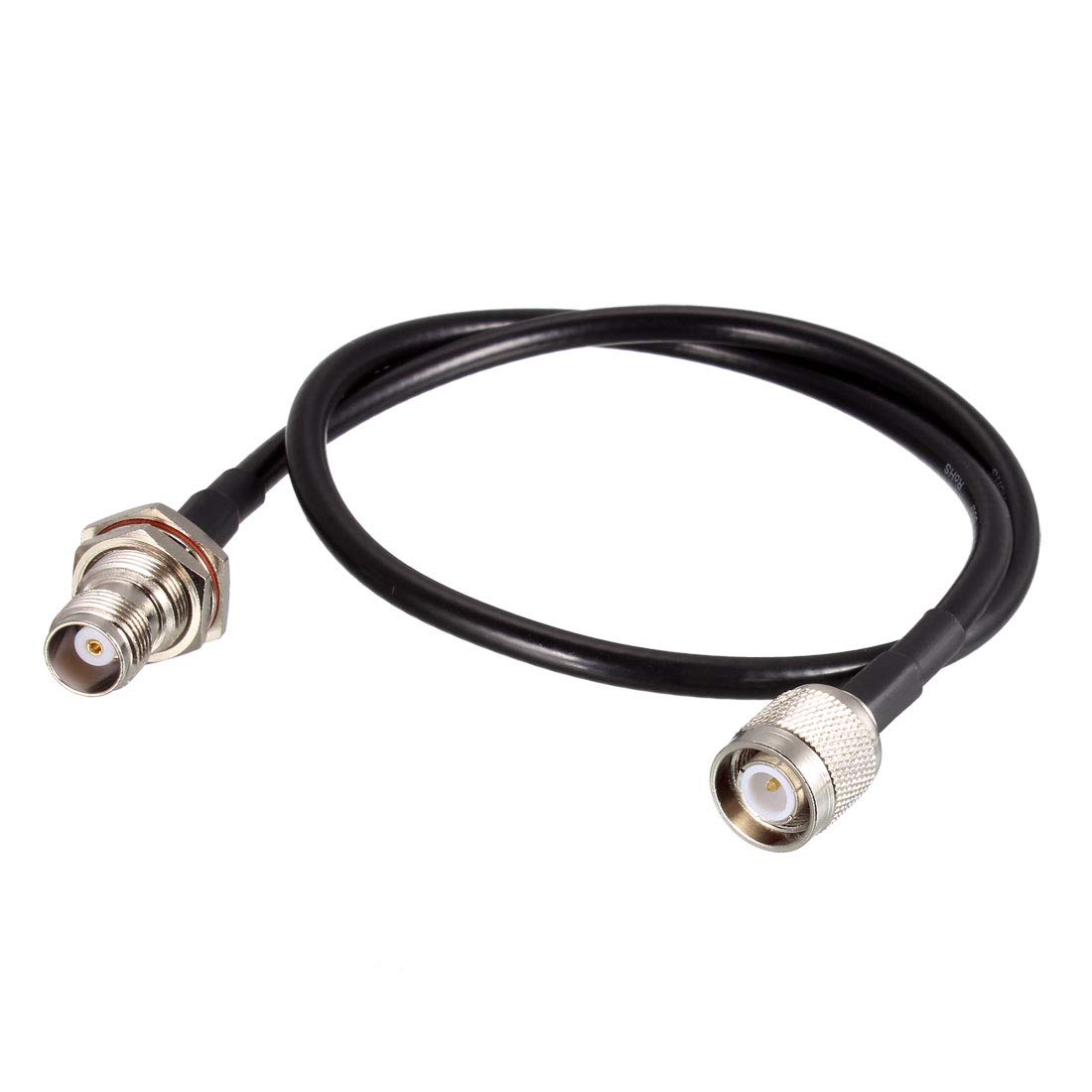 sourcing map RG58 RF Coaxial Cable TNC Male to TNC Female Pigtail Jumper Cable 50 Ohm 20 Inch