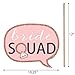 Big Dot of Happiness Funny Bride Squad - Rose Gold Bridal Shower or Bachelorette Party Photo Booth Props Kit - 10 Piece