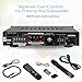 Pyle 4 Channel Home Audio Power Amplifier – 3000 Watt Stereo Receiver w/ Speaker Selector, AM FM Radio, USB, Headphone, 2 Wireless Mics for Karaoke, Home Entertainment System – PWMA3003T (Renewed)thumb 2