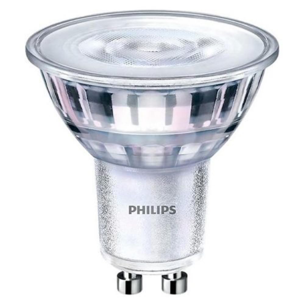 Philips CorePro LED GU10 Spotlights 4W (50W Halogen Replacement), 4000K Cool White, Dimmable LED Bulbs, 36° Beam Angle, Energy Efficient Downlights, Long Life, UK Fitting - Pack of 10