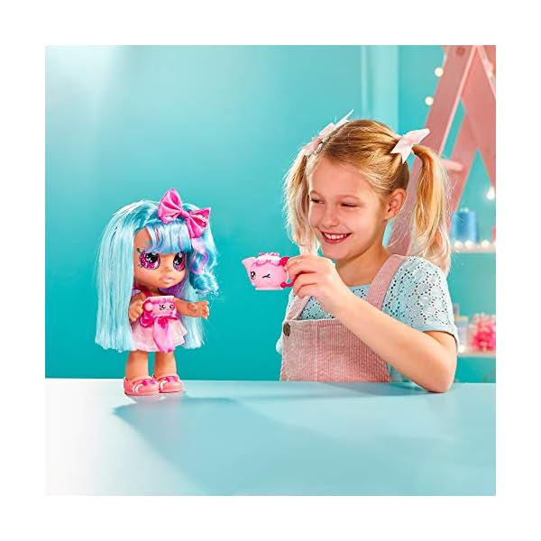 Kindi-Kids-Fun-Time-Friends-Bella-Bow Kindi Kids Fun Time Friends Bella Bow, Pre-school Kindi Kids 10 inch doll and 2 Shopkin Accessories