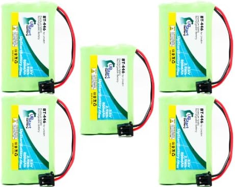 5x Pack - Uniden TCX800 Battery - Replacement for Uniden Cordless Phone Battery (800mAh, 3.6V, NI-MH)