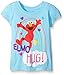 Sesame Street Little Girls' Toddler Short Sleeve T-Shirt, Light Blue, 5T