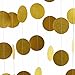 Threemart Gold Party Supplies Gold Glitter Grand Paper Dots Hanging for Bachelorette,Wedding, Birthday Party Decoration-4 Pack … (Gold)