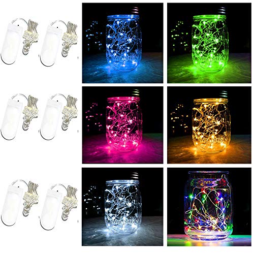 Buy Battery Powered Mason Jar Lantern Lights,20 Led String Fairy Star