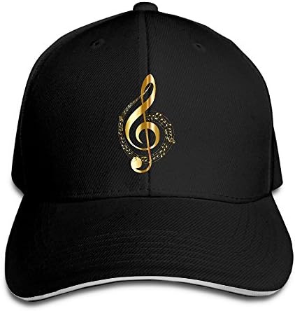 Wiongh Opp Sandwich Baseball Caps Unisex Adjustable Trucker Style Hat Music Note 8