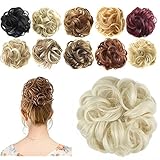 FESHFEN Synthetic Hair Bun Extensions Scrunchy Messy Hair Scrunchies Hair Pieces for Women Updo Ponytail Hair Extensions Hair Donut Hair Chignons Hair Accessories