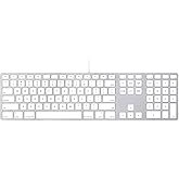Apple Wired Keyboard with Numeric Keypad Compatible with Mac OS X v.10.6.8 & later Versions (MB110LL/B) (Renewed)