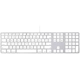 Apple Wired Keyboard with Numeric Keypad Compatible with Mac OS X v.10.6.8 & later Versions (MB110LL/B) (Renewed)