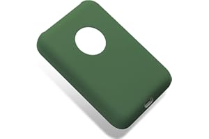 ENSPITO Protective Case for Apple Magsafe Battery Pack, Silicone Skin Cover Compatible with Magsafe Power Bank Holder, Lightweight Soft MagSafe Portable Charger Case Shockproof Anti-Scratch(Green)