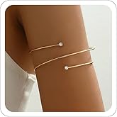 Gold Arm Cuff for Women Upper Arm Cuff Multi-layered Cross Arm Cuffs Bangle Dainty Adjustable Arms Bangle Bracelet Jewelry