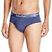 Calvin Klein Men's Liquid Stretch Micro Hip Brief, Crown Blue, Large
