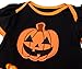 FEESHOW Baby Girls 1st First Halloween Costume Tutu Romper Party Outfits Fancy Dress up (0-3 Months, Orange Pumpkin)