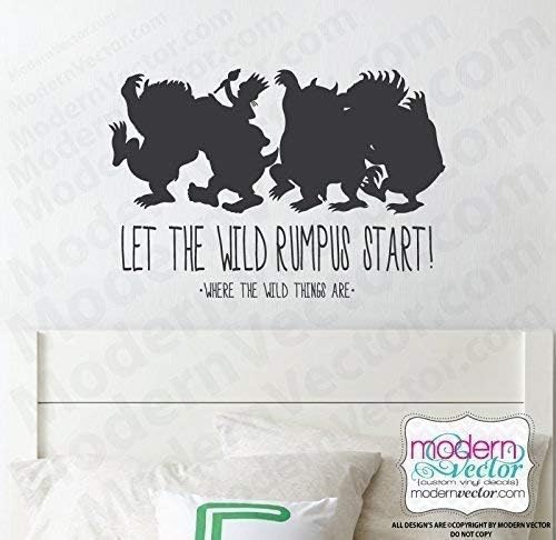 Wild Monsters Let the Wild Rumpus start Vinyl Wall Decal