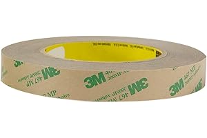 TapeCase 1" Width x 5yd Length (1 roll), Converted from 3M 467MP Clear Adhesive Transfer Tape