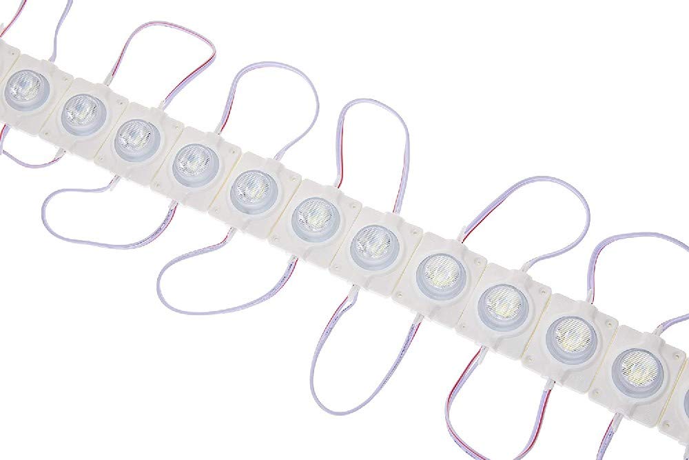 JANDEI 12 V 6000 K IP65 LED Outdoor Chain of 10 Units, Cold White