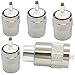 Riotaxy UHF PL-259 PL259 Male-Plug Solder Connector Adapter Connector Silver/Teflon for RG8 RG214 RG213 9913 LMR400 Type Cable Compatiable with CB Ham Radio Antenna Pack of 5