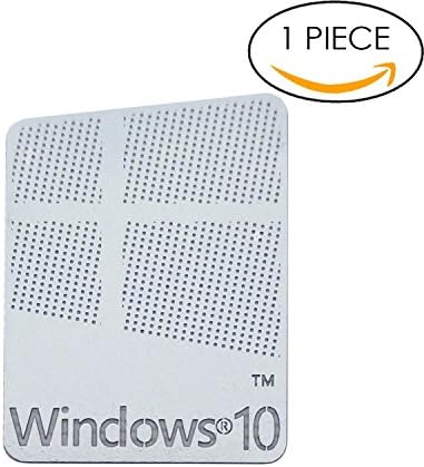 Original Microsoft Windows 10 Metallic Sticker 16mm x 22mm with Authentic Hologram
