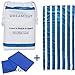 Microfiber Towels Set Of 2 by Dream Out - Quick Dry Beach Travel Towels Large Highly Absorbent Sand Proof Lightweight Fiber Compact Stylish Design blue Bonus Gift
