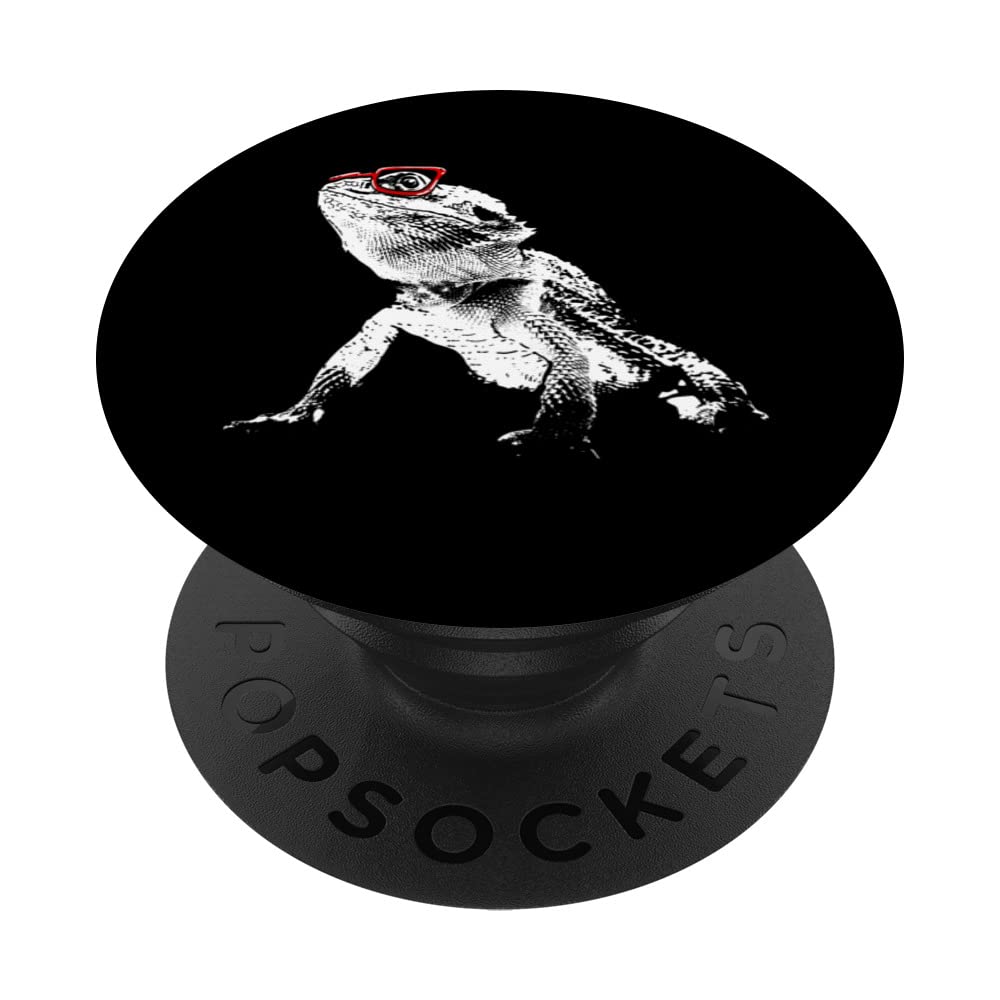 Bearded Dragon Nerd Pet Lizard Geek Bearded Dragon PopSockets Swappable PopGrip