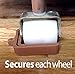 No Lift - Bed and Furniture Stopper - Requires No Lifting of Your Bed - It Works - Caster Cups Keeps Bed and Furniture from Sliding Bed Caster Stopper. Solid Rubber (8, Brown)