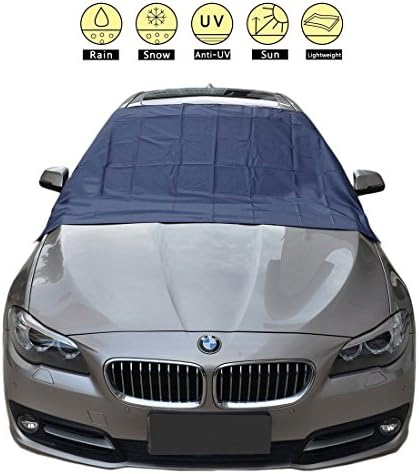【Magnetic Snow Cover】Universal Car Snow Cover for Automobiles and Sunshade- Design Protects Windshield and Wipers from Snow, Ice
