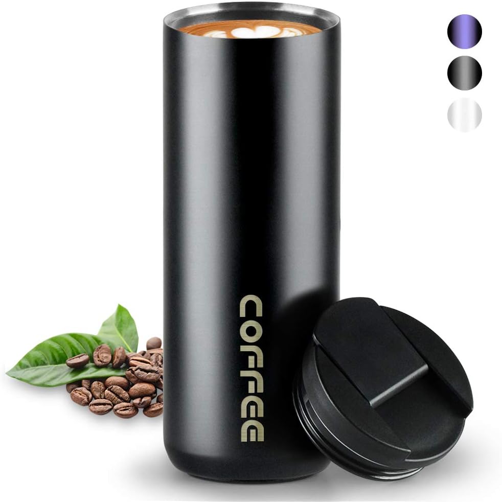 Travel Mug Insulated Coffee Cup Water Bottle No Leak for Hot and Cold