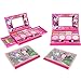 Townley Girl Disney Minnie Mouse Makeover Compact with Mirror Set for Girls, Including 6 Lip Glosses, 4 Blushes and 16 Eye Shadow Creams