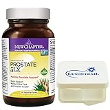 New Chapter Holistic Prostate Supplement, Prostate 5LX with Saw Palmetto - 120 Vegetarian Capsules Bundle with a Lumintrail Pill Case