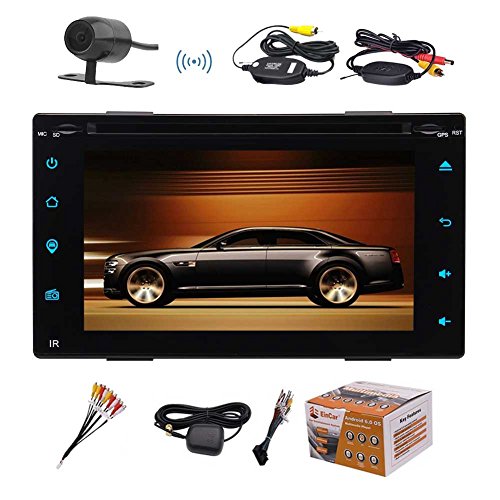 Eincar Android 6.0 Double-DIN In Dash 6.2 Inch Car Stereo Audio DVD/CD Player with Touchscreen GPS Navi HeadUnit AM/FM/Wifi/Bluetooth/Mirror link/Remote Control+FREE WIRELESS Backup Cam