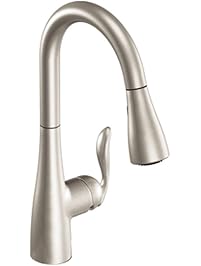 Moen Arbor One-Handle High Arc Pulldown Kitchen Faucet Featuring Reflex, Spot Resist Stainless (7594SRS)