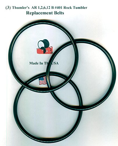 Replacement Drive Belt for Thumler's AR 1,2,6,12 B #401 Rock Tumbler-3 pack
