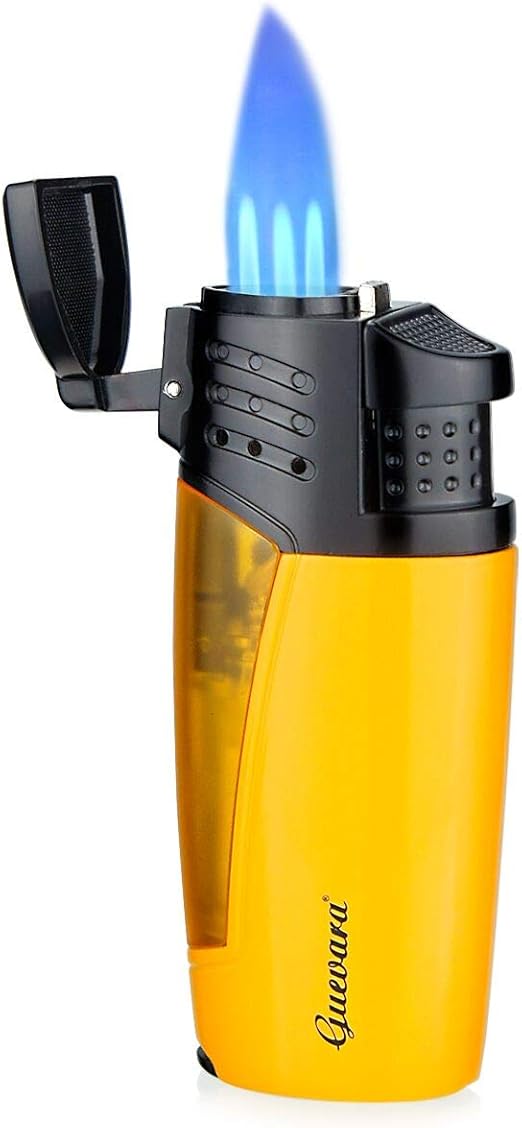 Cigar Torch Lighters 3 Jet Strong Flame Butane Refillbale