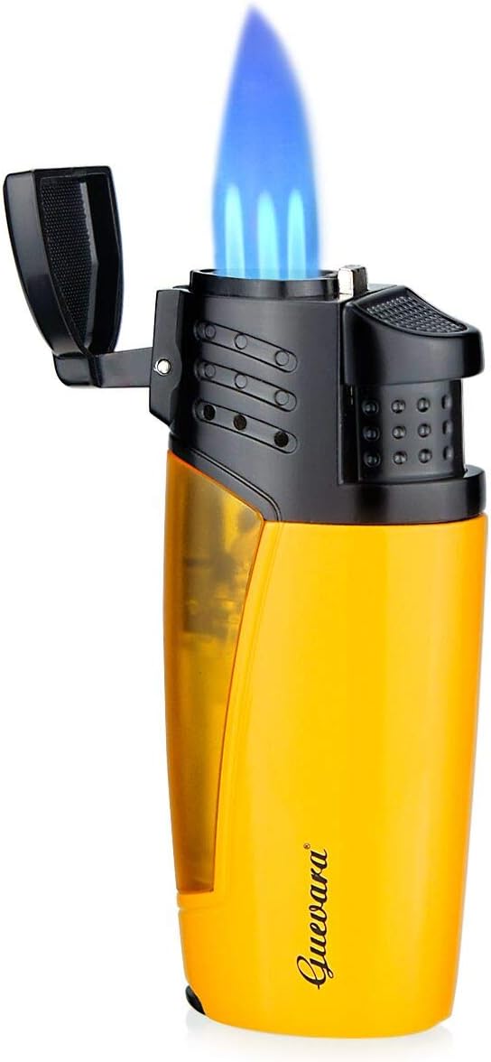 Cigar Torch Lighters 3 Jet Strong Flame Butane Refillbale