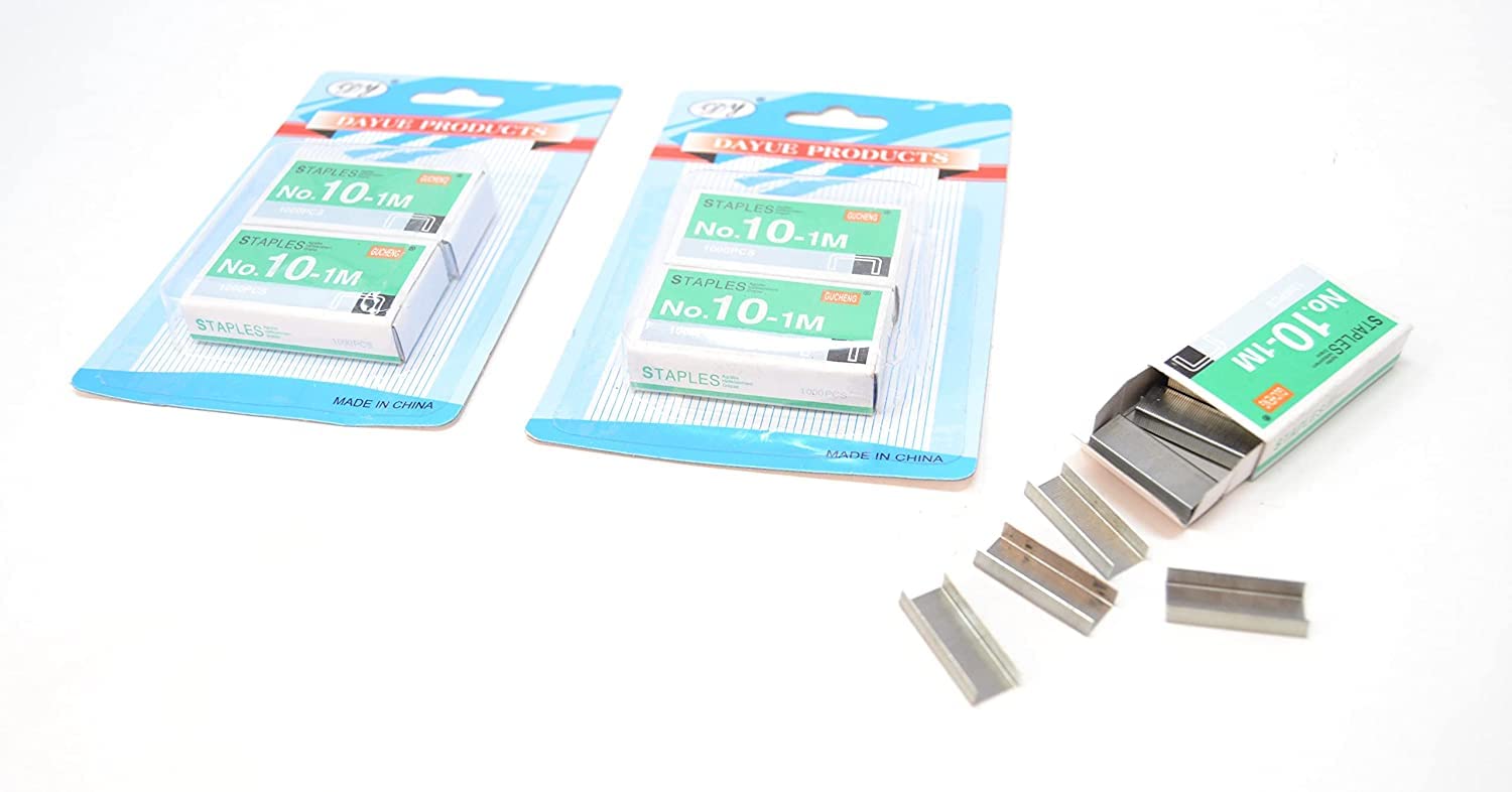 4 Packs Number 10 Staples 1m 4000 Small Staples